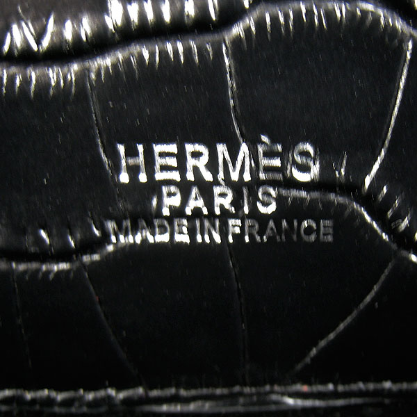 Replica Hermes Jypsiere 34 Togo Crocodile Leather Messenger Bag Black H2804 - 1:1 Copy - Click Image to Close